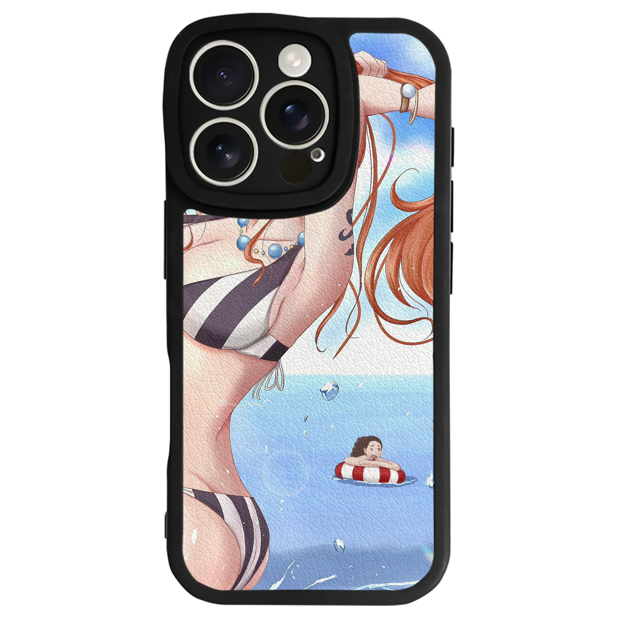 （画像用） ワンピース ONE PIECE 【iPhone 16シリーズ対応】シリコンスマホケース（レザー調） 材質：シリコン